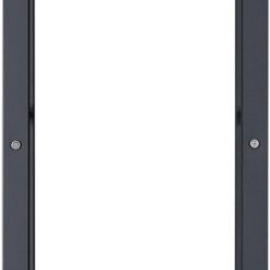 Range-bûches Kasan Acier Laqué 40 x 100 x 25 cm Gris [en.casa]