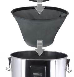 Aspirateur à cendres Famins 1162 Filtre HEPA Ash Staube Auger, 20L, 1200W