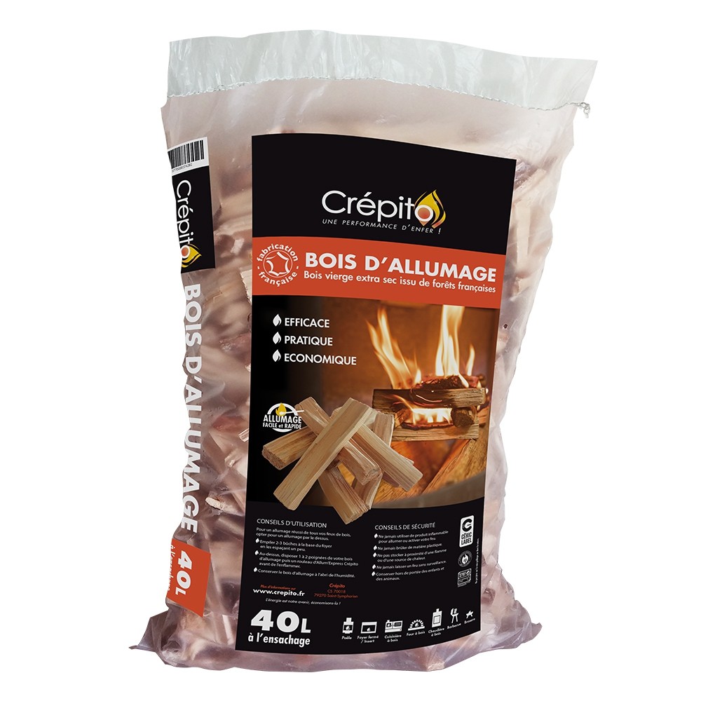 bois d’allumage Crépito