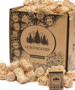 2Kgs allume-feu laine de bois et cire 100% naturel(160 à 170)