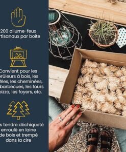 Allume-Feux naturels Eco Blaze x 200 pièces