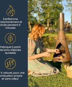 Allume-Feux naturels Eco Blaze x 200 pièces