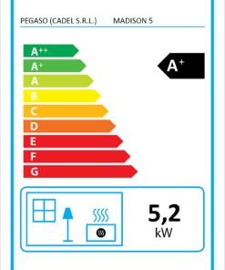Poêle à pellet Pegaso Madison blanc 5.2 kW
