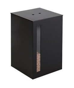 Rangement à granulés en acier Dixneuf Titan noir
