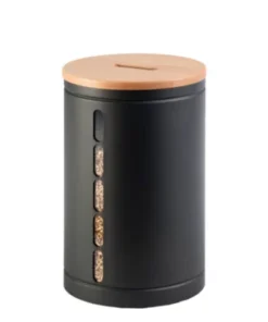 Réservoir à granulés Dixneuf Octaris acier noir