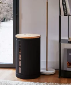 Réservoir à granulés Dixneuf Octaris acier noir